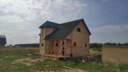 Брусовой дом 8х9 под усадку