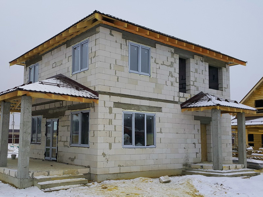 Дом из газобетона 304 кв. под ключ